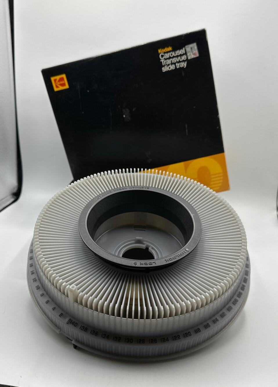 Vintage Kodak Carousel 80 Slide Tray with box Grey